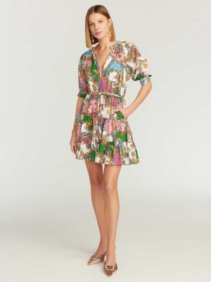 Robert Graham Sydney Short Sleeve Dress Multi | 532670-KDX