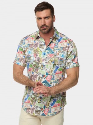 Robert Graham The Heist Short Sleeve Button Down Shirt Multi | 795064-KAC