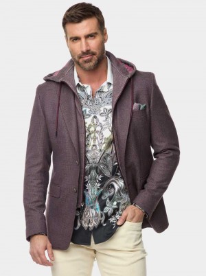 Robert Graham The Jetset Iii Woven Sport Coat Bordeaux | 384129-AWU