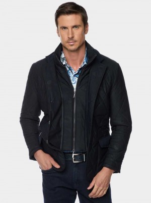 Robert Graham The Jetset V Woven Jacket Schwarz | 698057-BXD