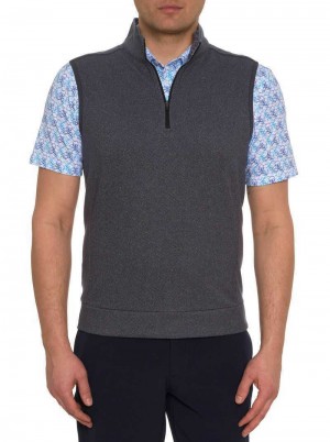 Robert Graham Treviso Performance Vest Charcoal | 716205-GTM