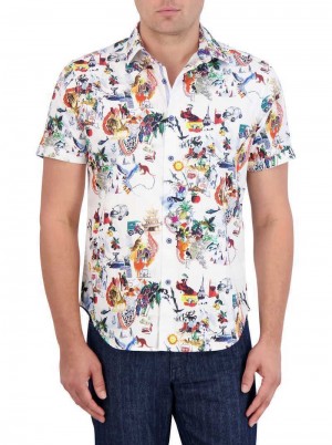 Robert Graham Trippin Short Sleeve Button Down Shirt Multi | 410572-DPA