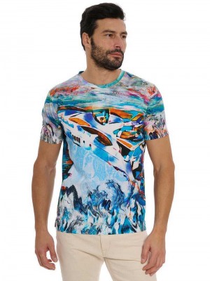 Robert Graham Yacht Trip T-shirt Multi | 645201-BGH